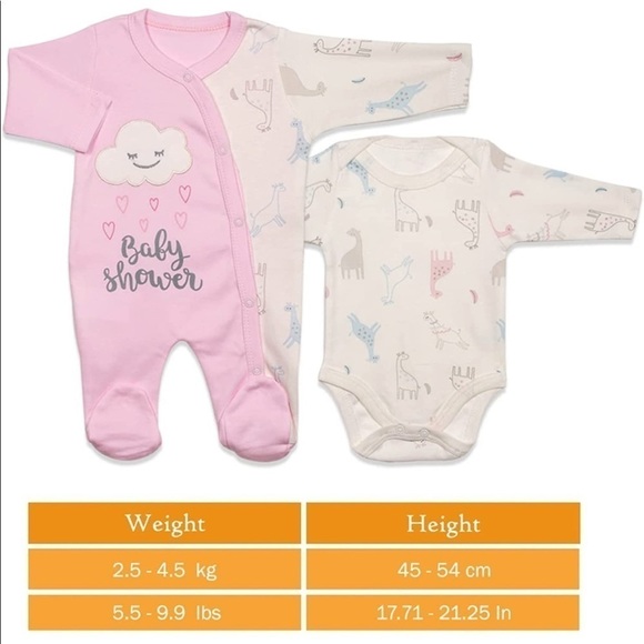 Brand New Baby Layette Set 10 Pieces Newborn Girl 0-3 months Gift Set Poppy Pink - Picture 10 of 12